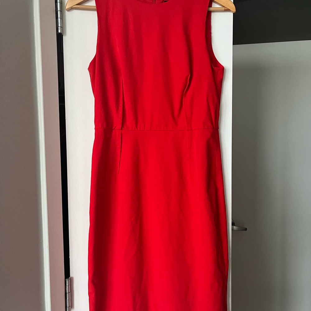 J. Crew Red Sleeveless Dress